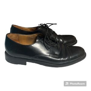 Cole Haan Caldwell Black Leather Oxford Cap Toe Lace Up 08330 Dress Shoes